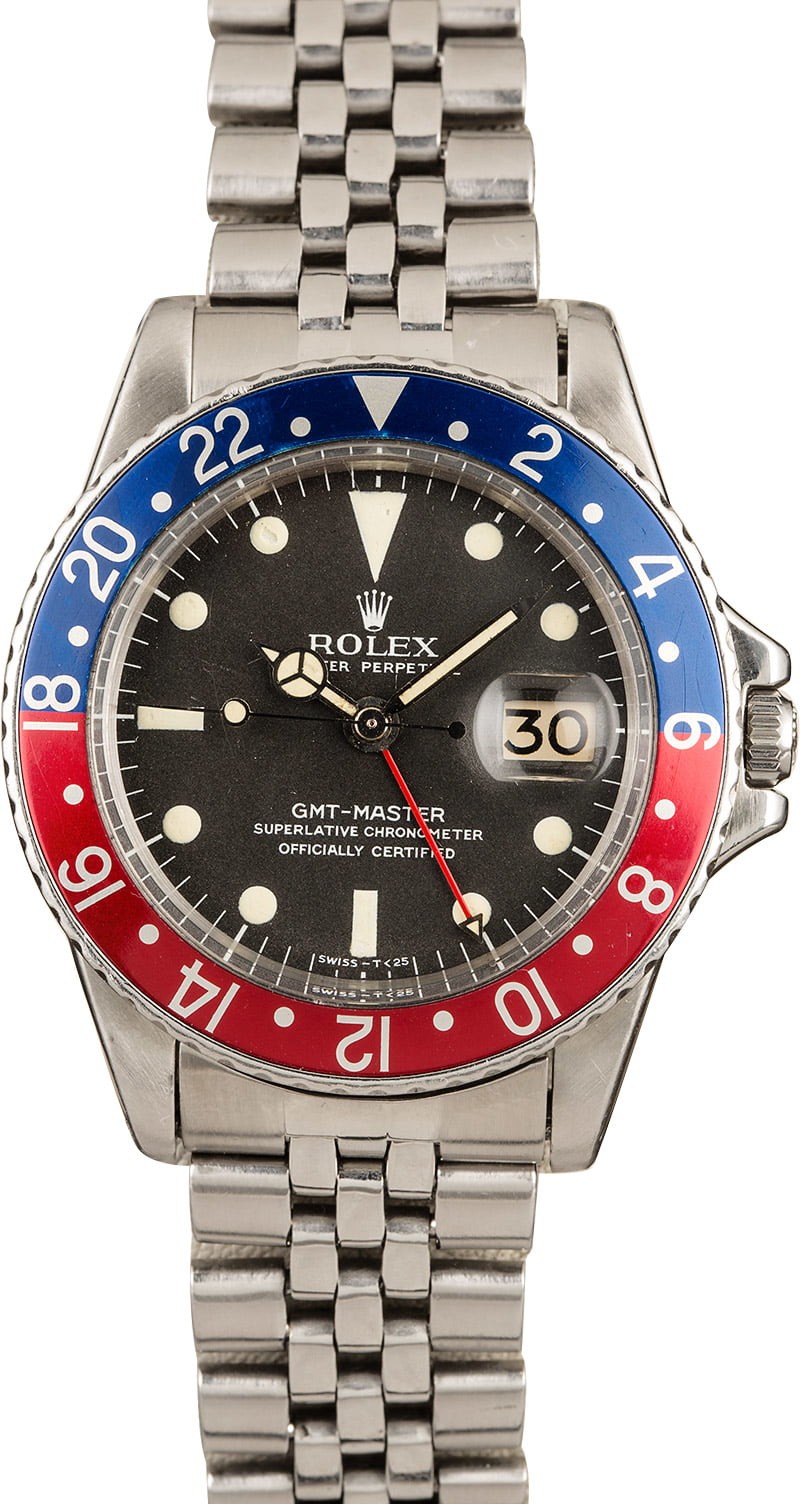 Replica 1:1 Rolex Vintage 1966 GMT Master 1675 Pepsi Bezel WE04218