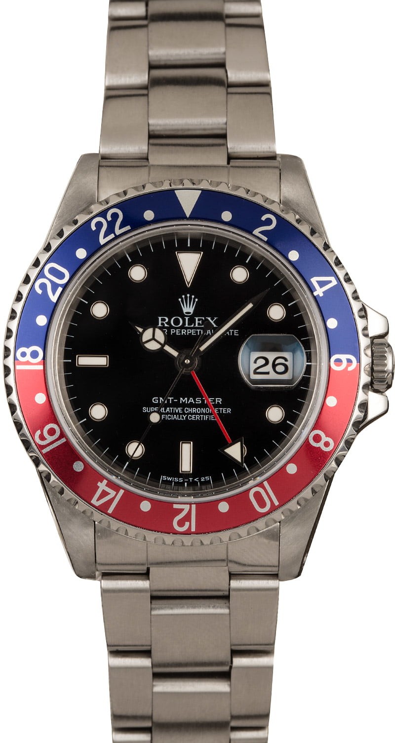 Replica Best Rolex Steel GMT-Master 16700 'Pepsi' Bezel Insert WE00266