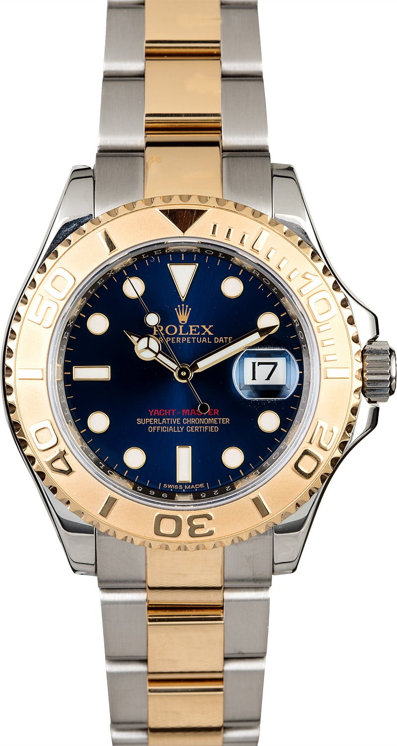 Replica Men's Rolex Yacht-Master 16623 Blue Dial Two Tone Oyster WE01106