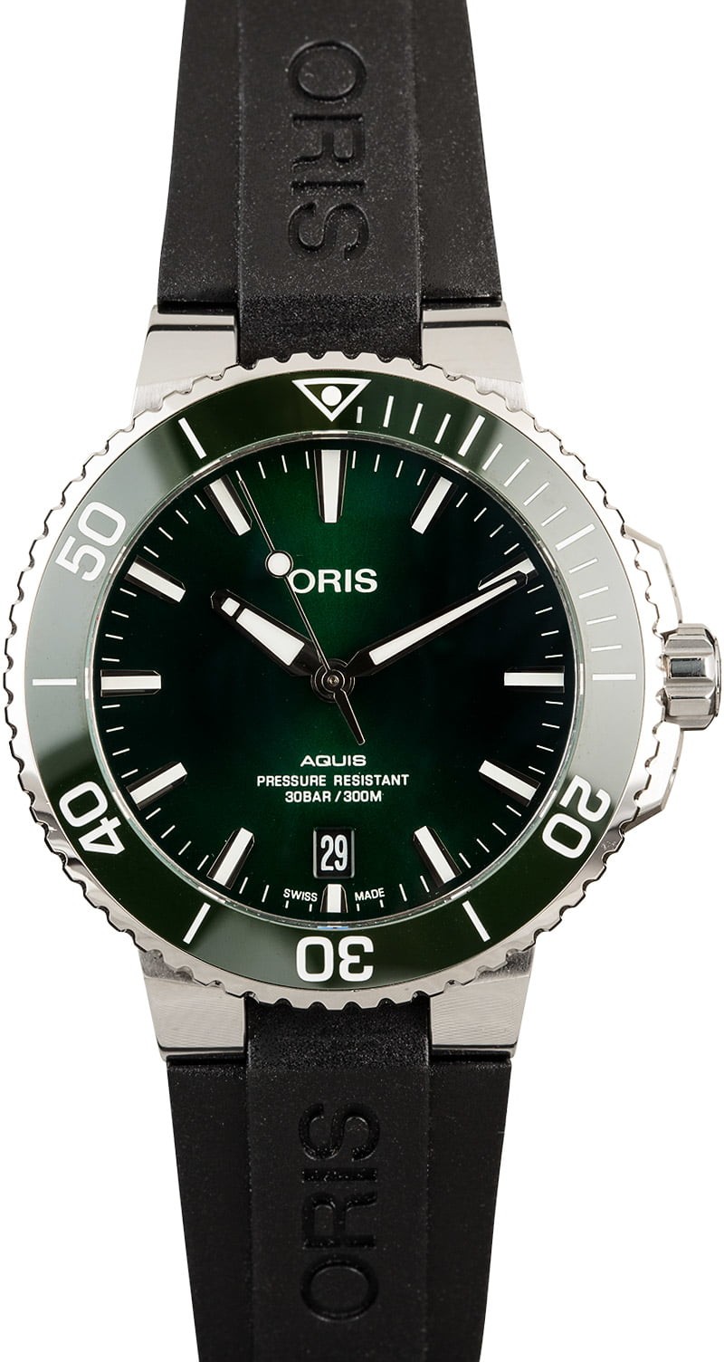 Replica Oris Aquis Date Green Dial WE00548