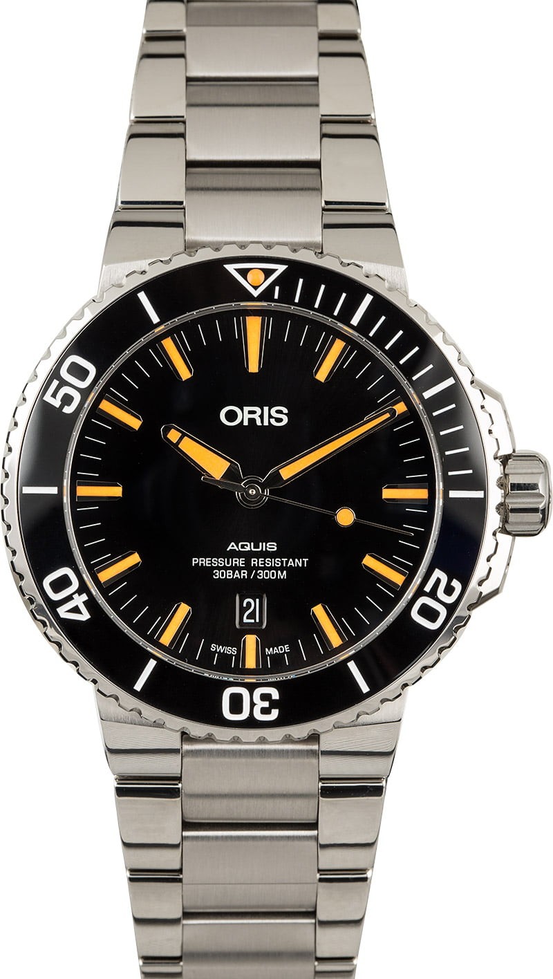 Replica Oris Aquis Date Orange Index Markers WE04361