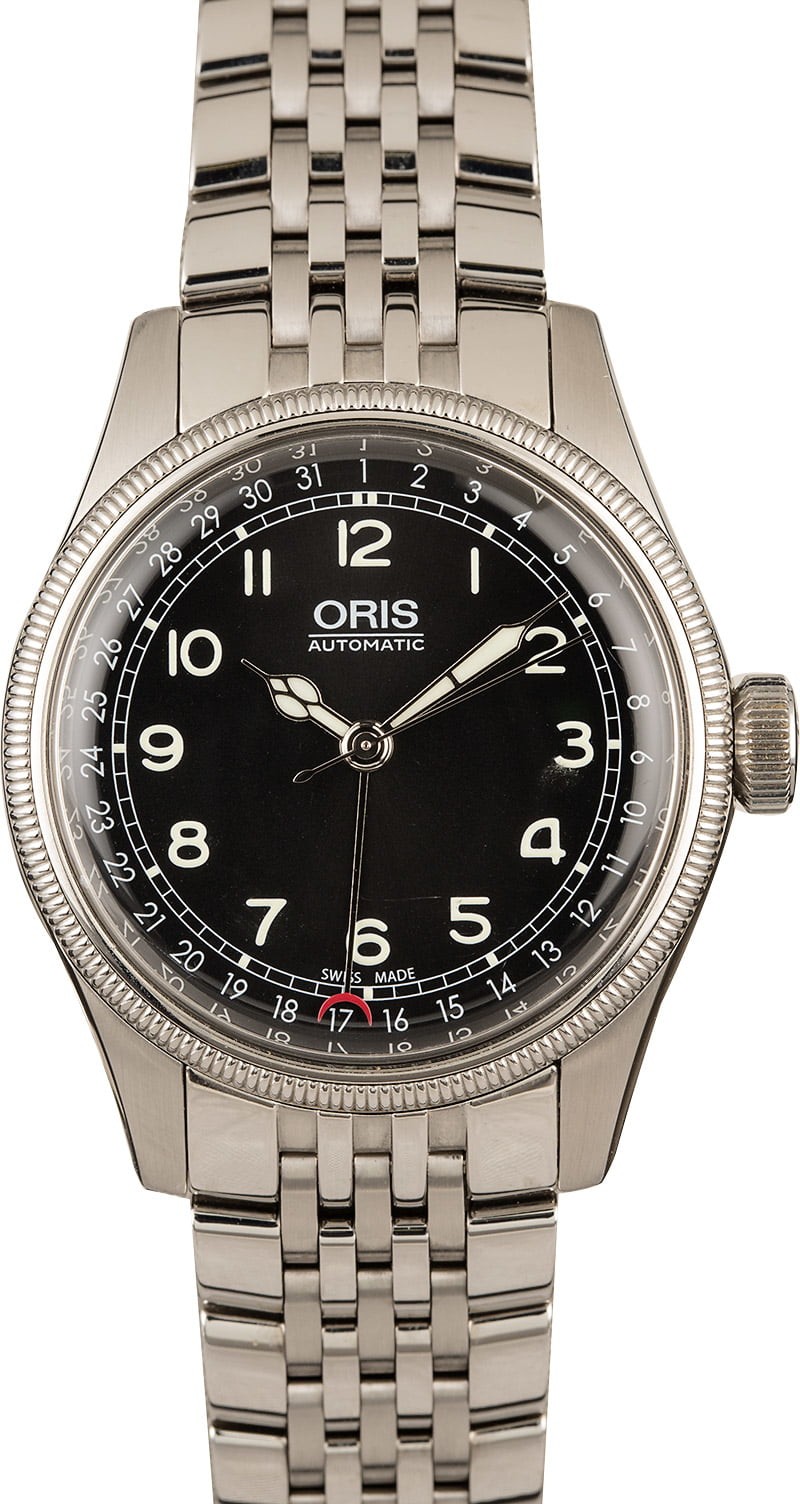 Replica Oris Big Crown Pointer Date Black Dial WE01856