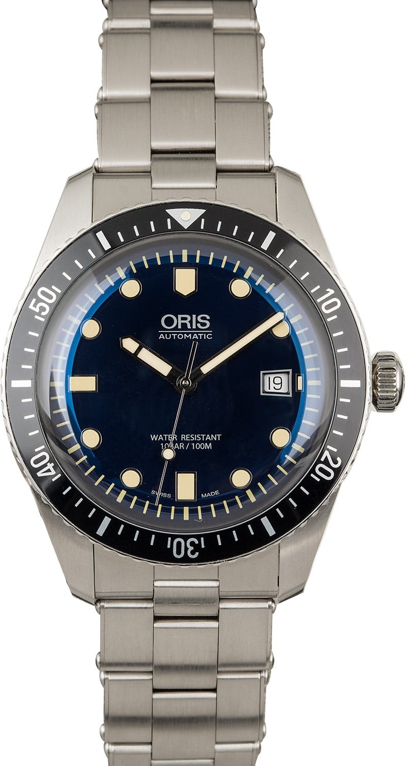 Replica Oris Divers Sixty-Five Blue Dial Date WE02259