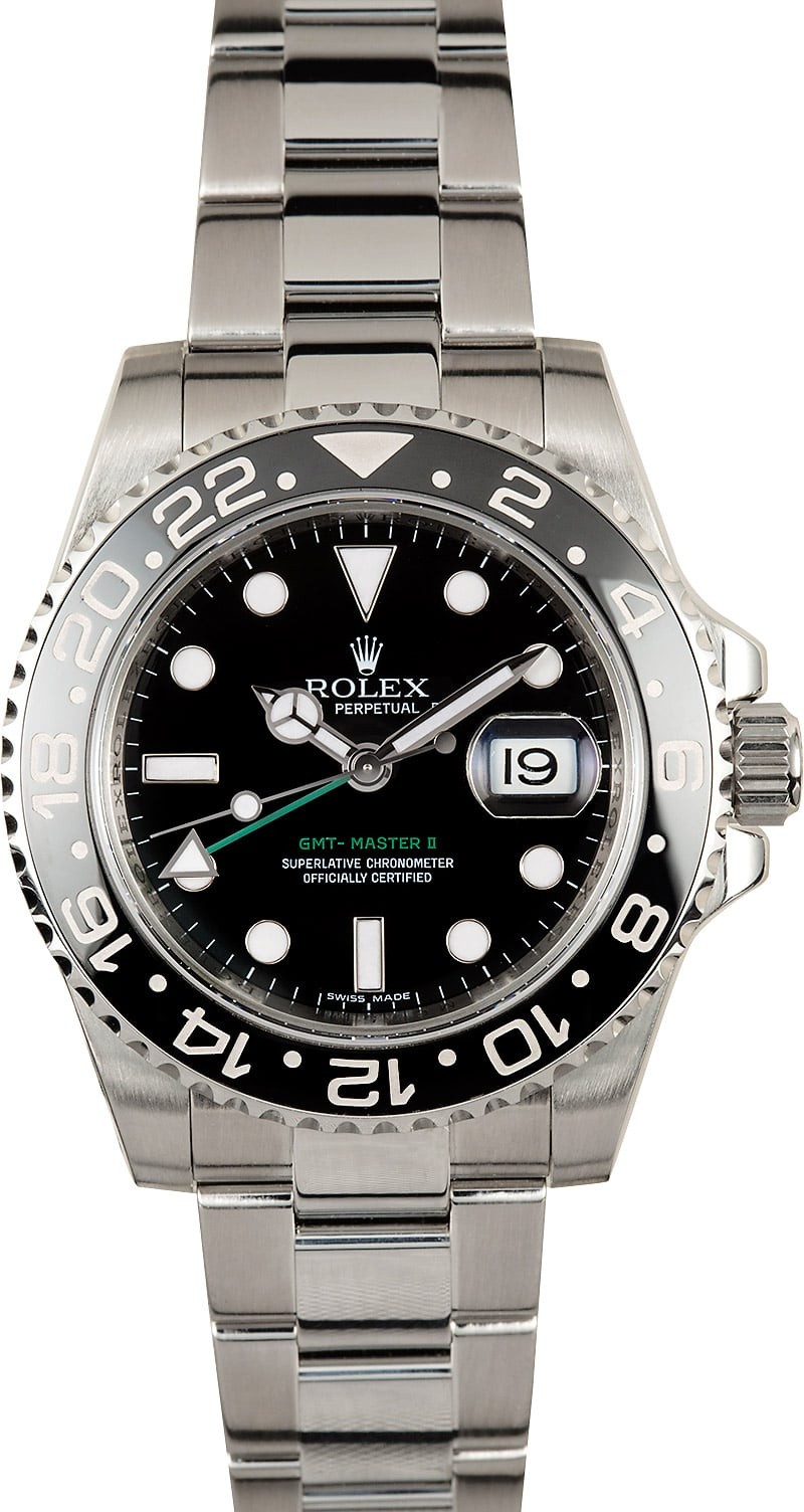 Replica Rolex GMT Master II Black 116710 Green GMT Hand WE01393