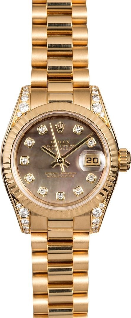 Replica Rolex Lady President 179138 Diamond Mother of Pearl WE02006
