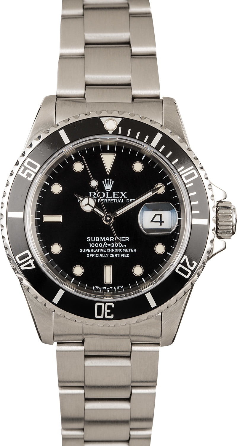 Replica Rolex Submariner Watch 16610 Bob's Watches WE00813