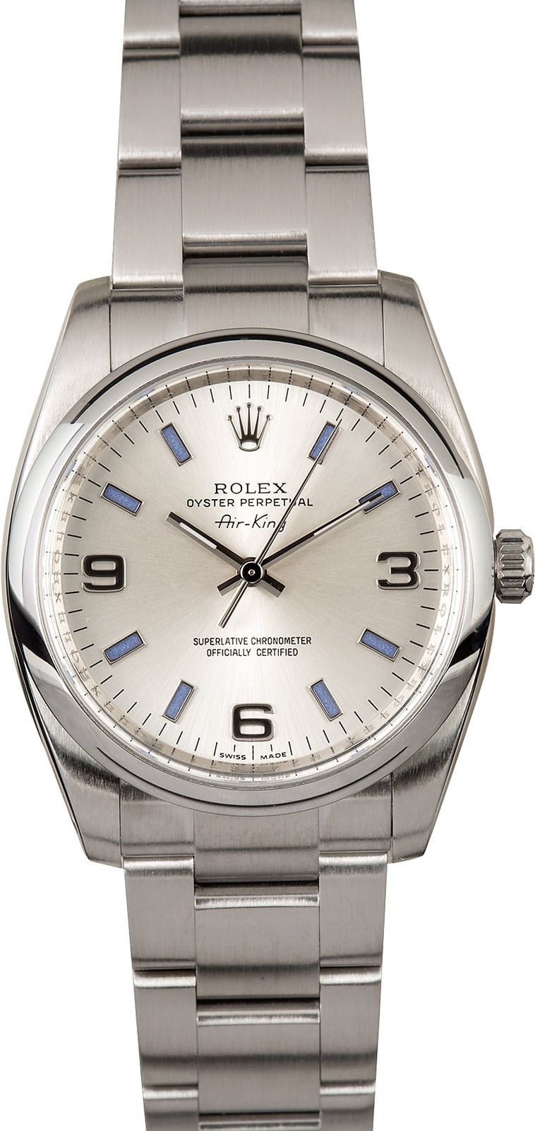 Rolex Air-King 114200 Blue Markers WE03948