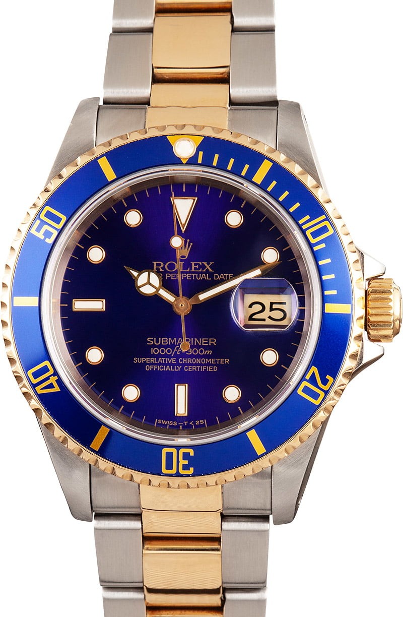 Rolex Blue Submariner 16613 WE03187