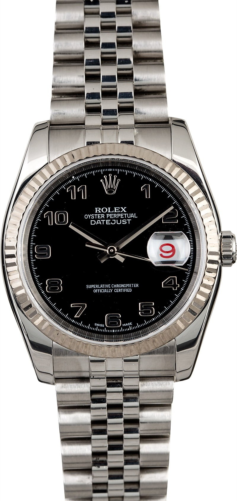 Rolex Datejust 116234 Black Arabic Dial WE01303