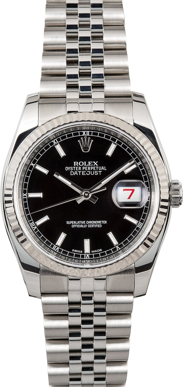 Rolex Datejust 116234 Black Dial Steel Jubilee WE02680