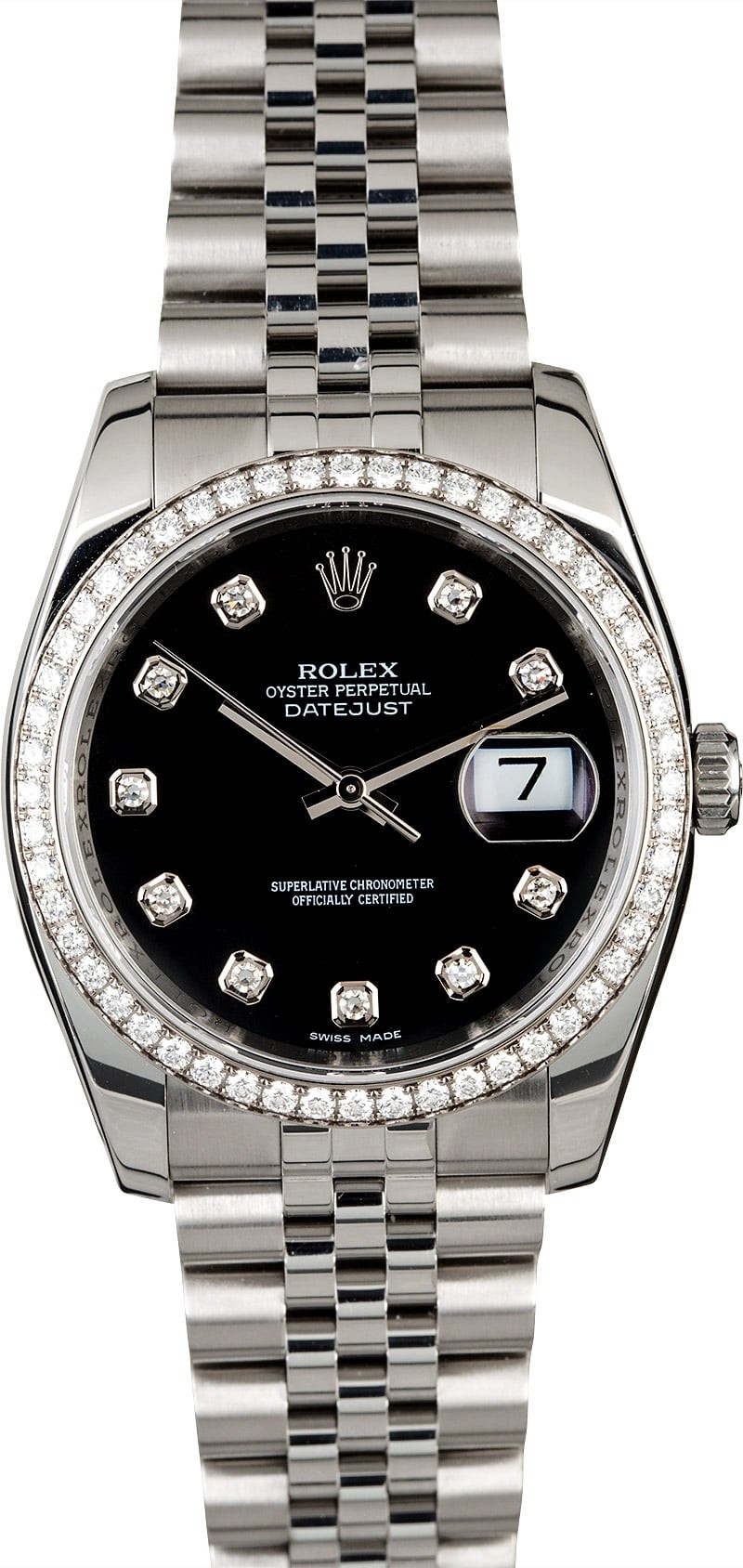 Rolex Datejust 116234 Black Diamond Dial & Bezel WE00383
