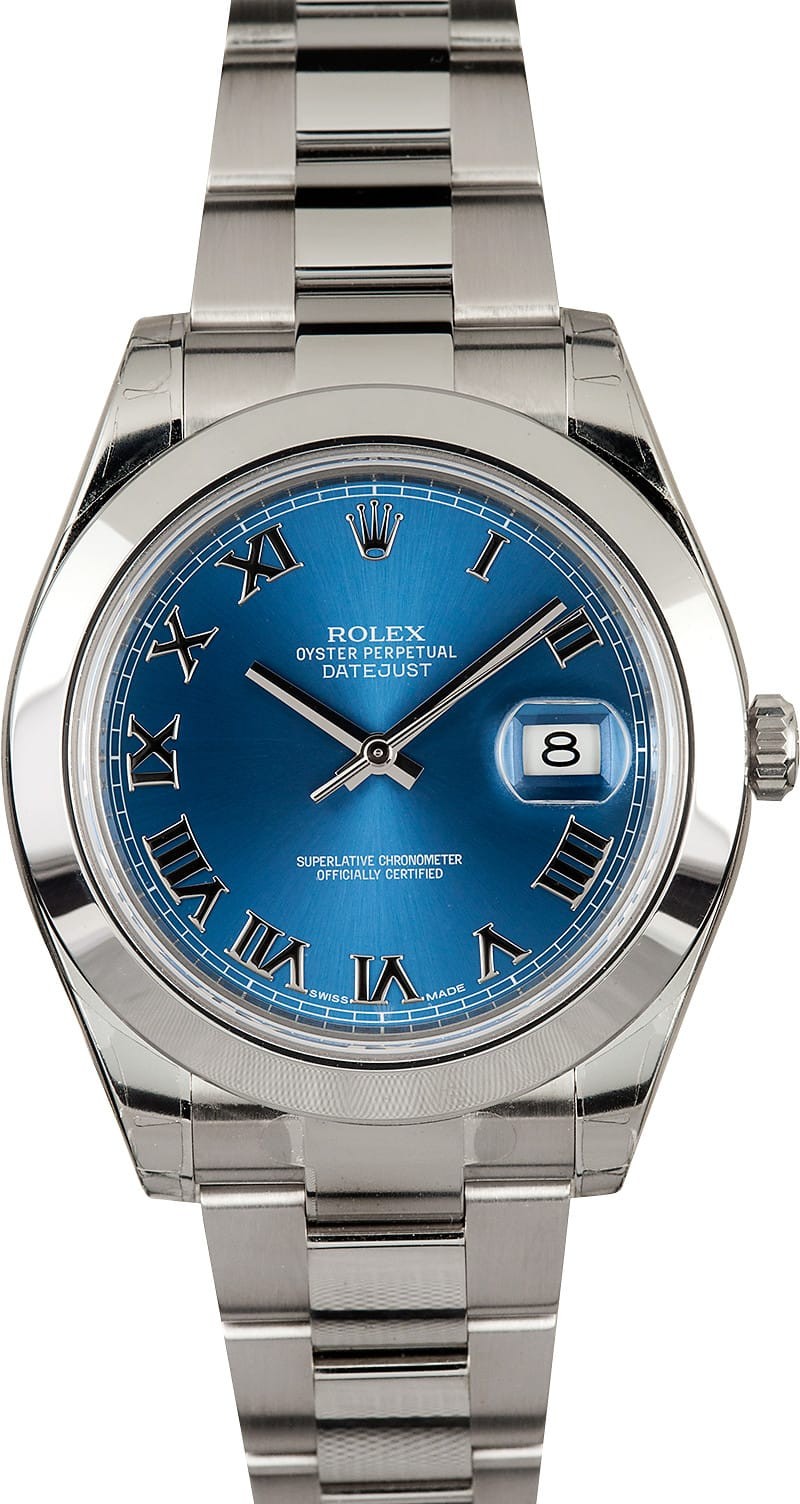 Rolex Datejust 116300 Blue Roman WE04438