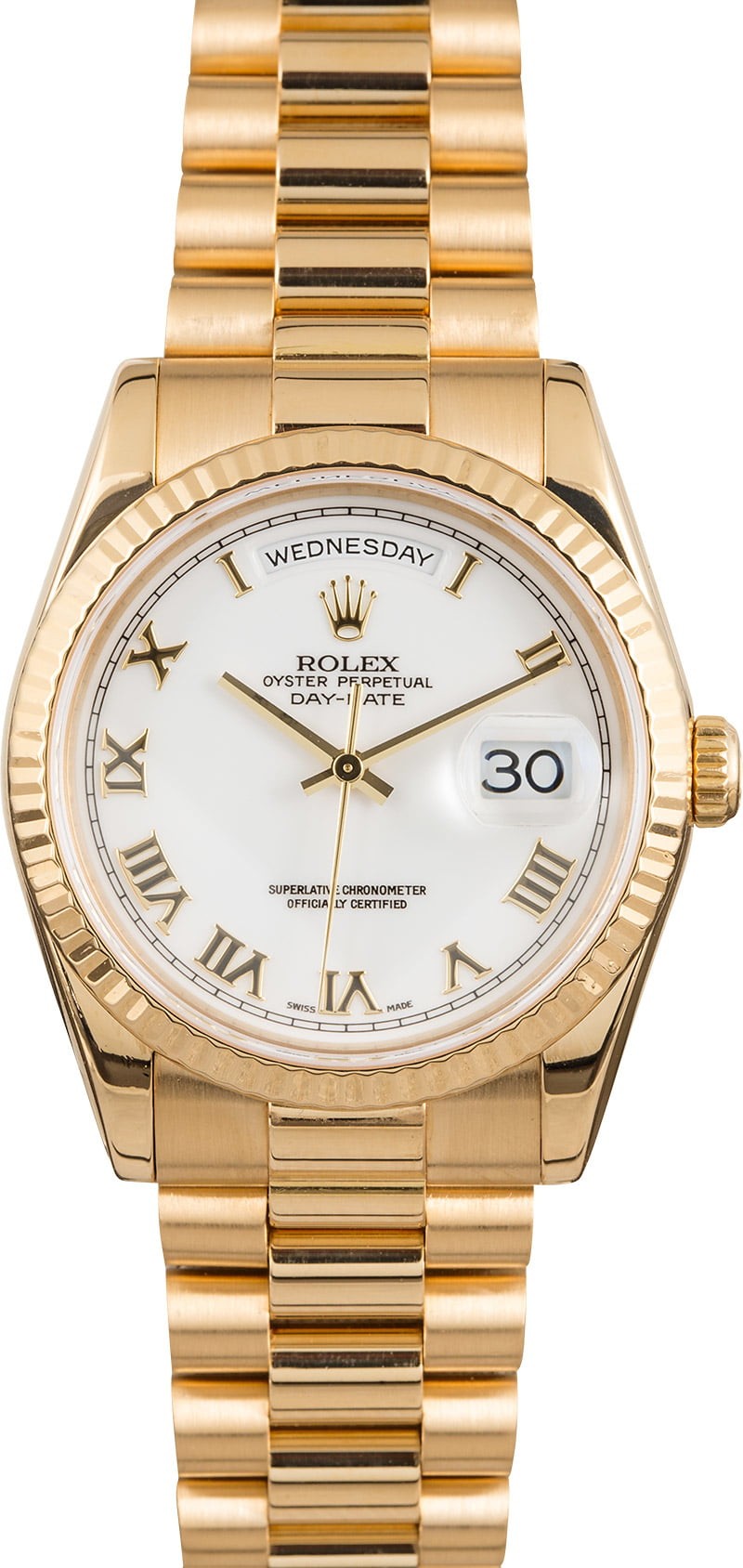 Rolex Day-Date 118238 White Roman Dial WE02163