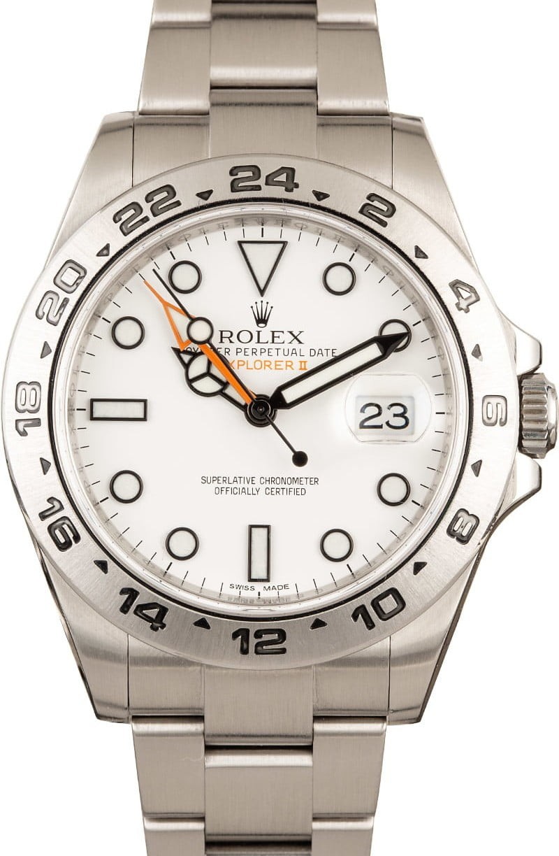Rolex Explorer II 216570 White Dial 100% Authentic WE04019