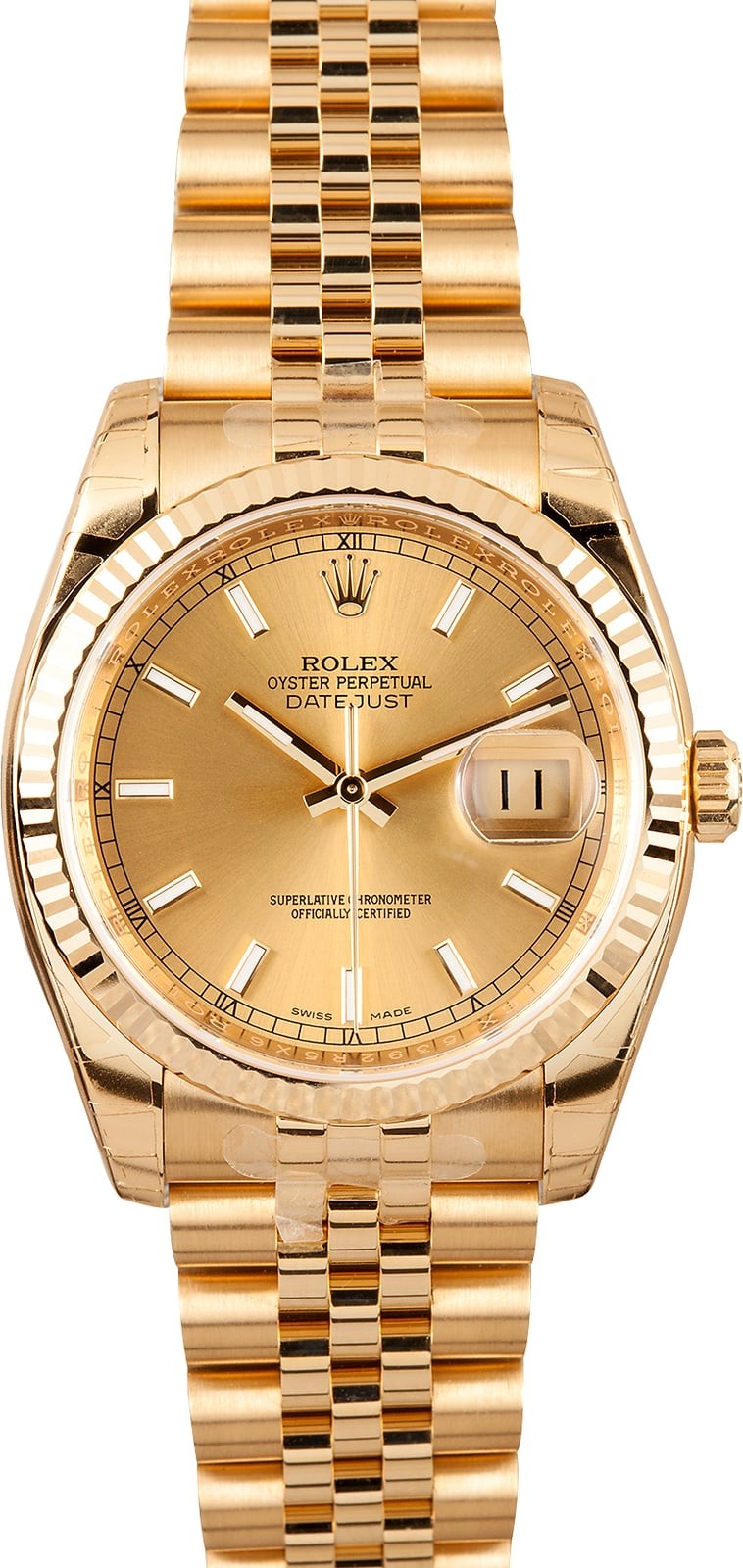 Rolex Gold Datejust 116238 Factory Stickers WE00371