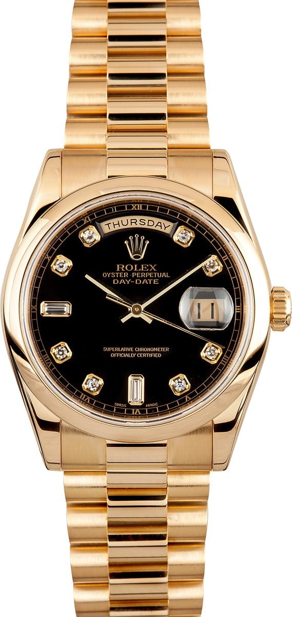 Rolex Men's President Gold Day-Date 118208 WE03242