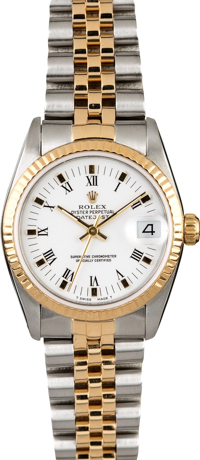 Rolex Mid-Size Datejust 68273 White Roman Dial WE02761
