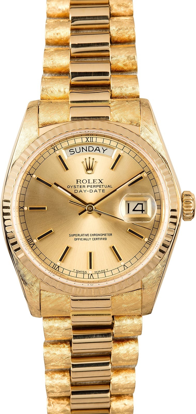 Rolex President 18038 Florentine Finish WE00754