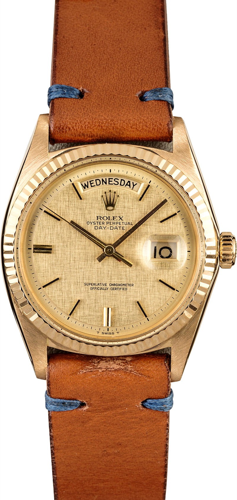 Rolex President Day-Date 1803 Champagne Linen Dial WE03845