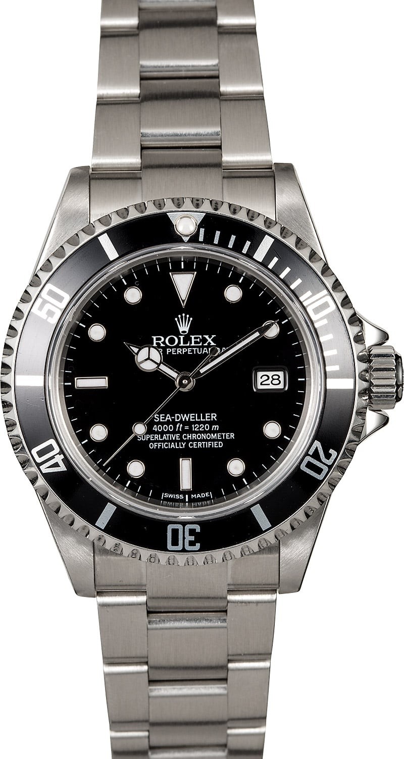 Rolex Sea-Dweller 16600 Black Dial Men's Watch WE04053