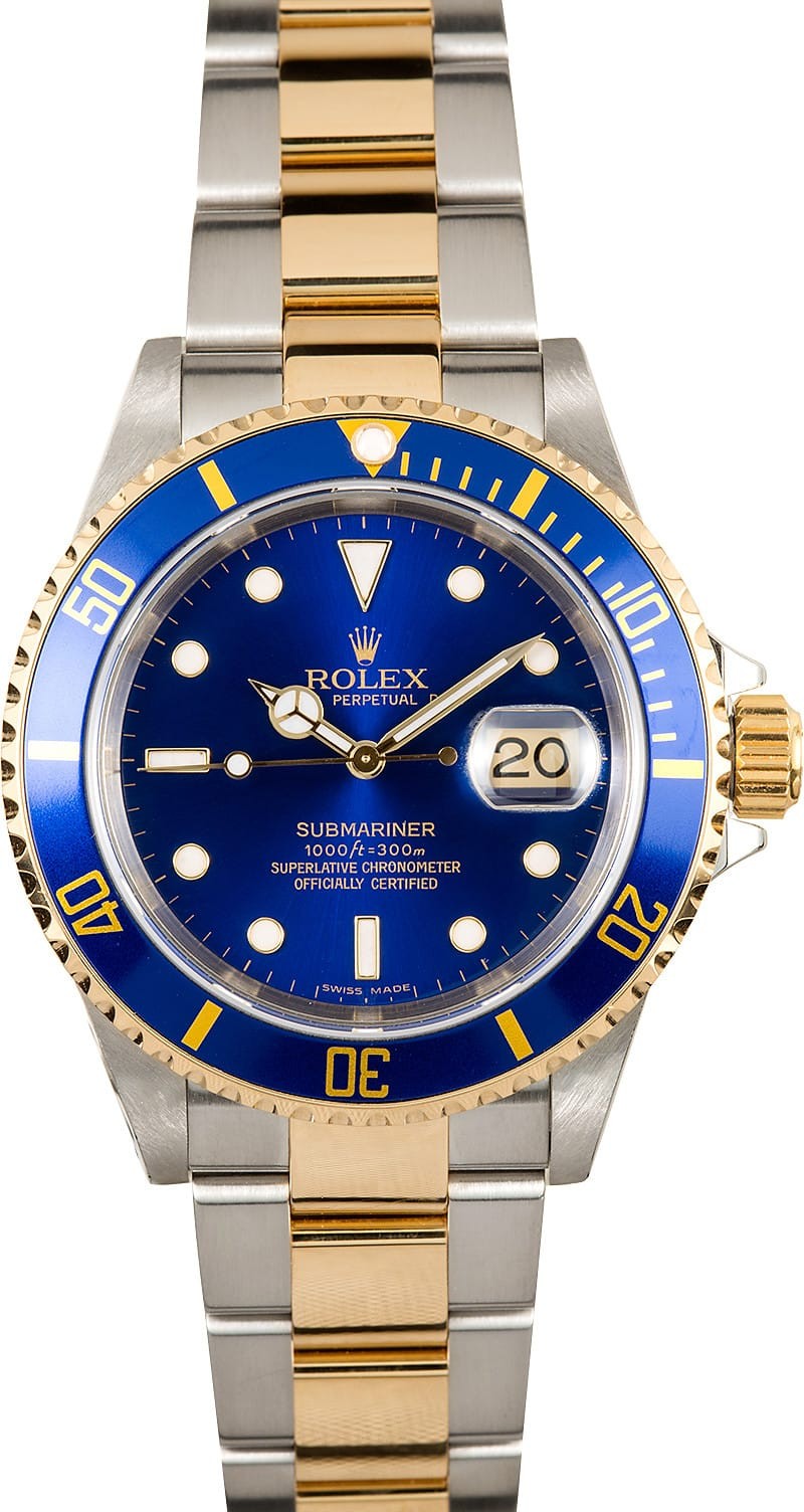Rolex Submariner Blue 16613 Two Tone WE03610