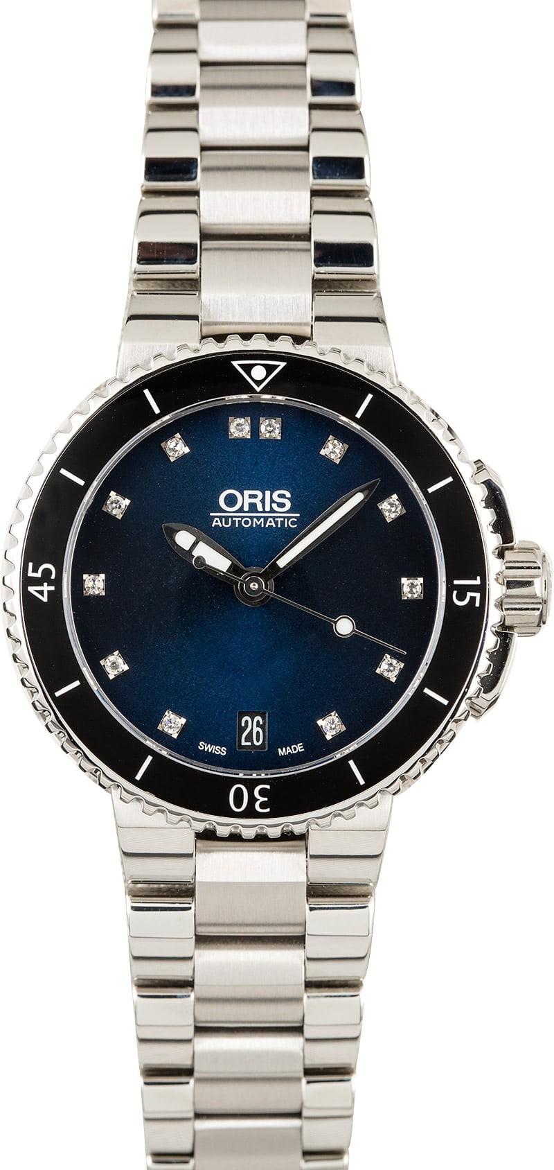 Top Oris Aquis Date Blue Diamond Dial WE00223