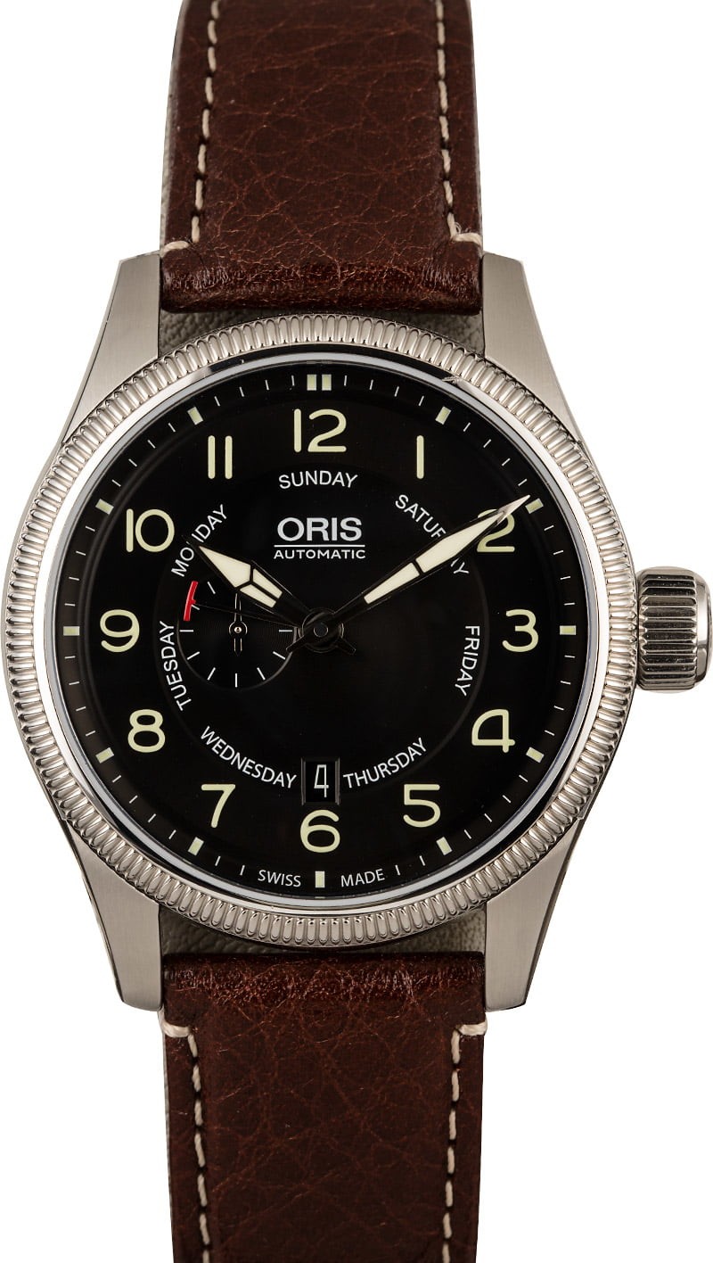 Top Oris Big Crown Small Second Pointer Date WE04137