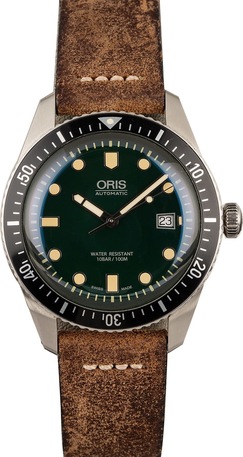 Top Oris Diver Sixty-Five Green Dial WE02007