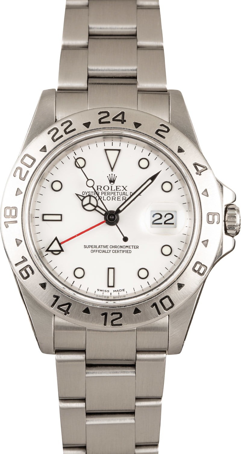 Top Rolex Explorer 2 16570 White Dial WE03998