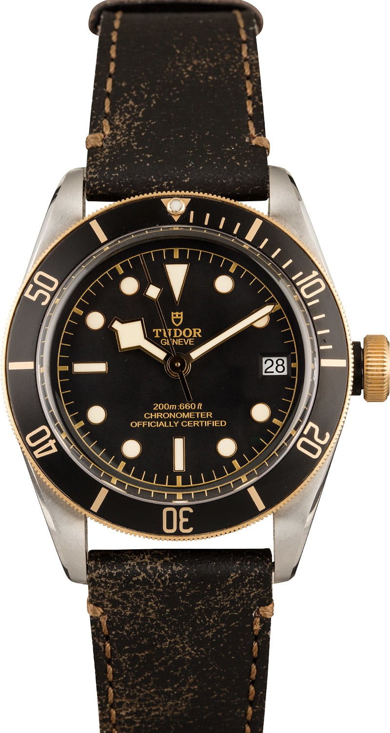 Tudor Heritage Black Bay 79733N Leather Strap WE04446