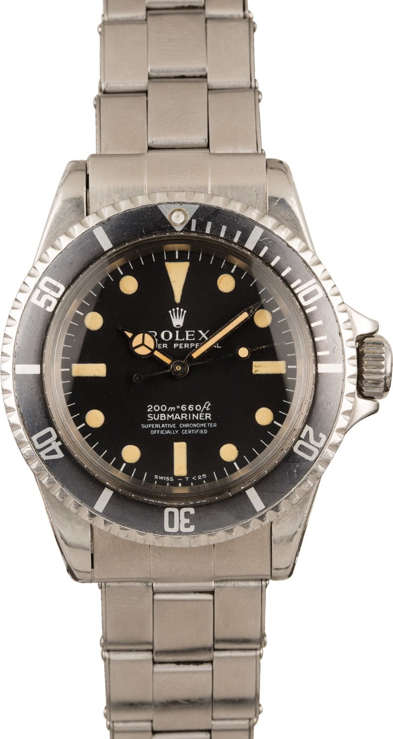Vintage 1967 Rolex Submariner 5512 Four Line Meters First Dial WE04175