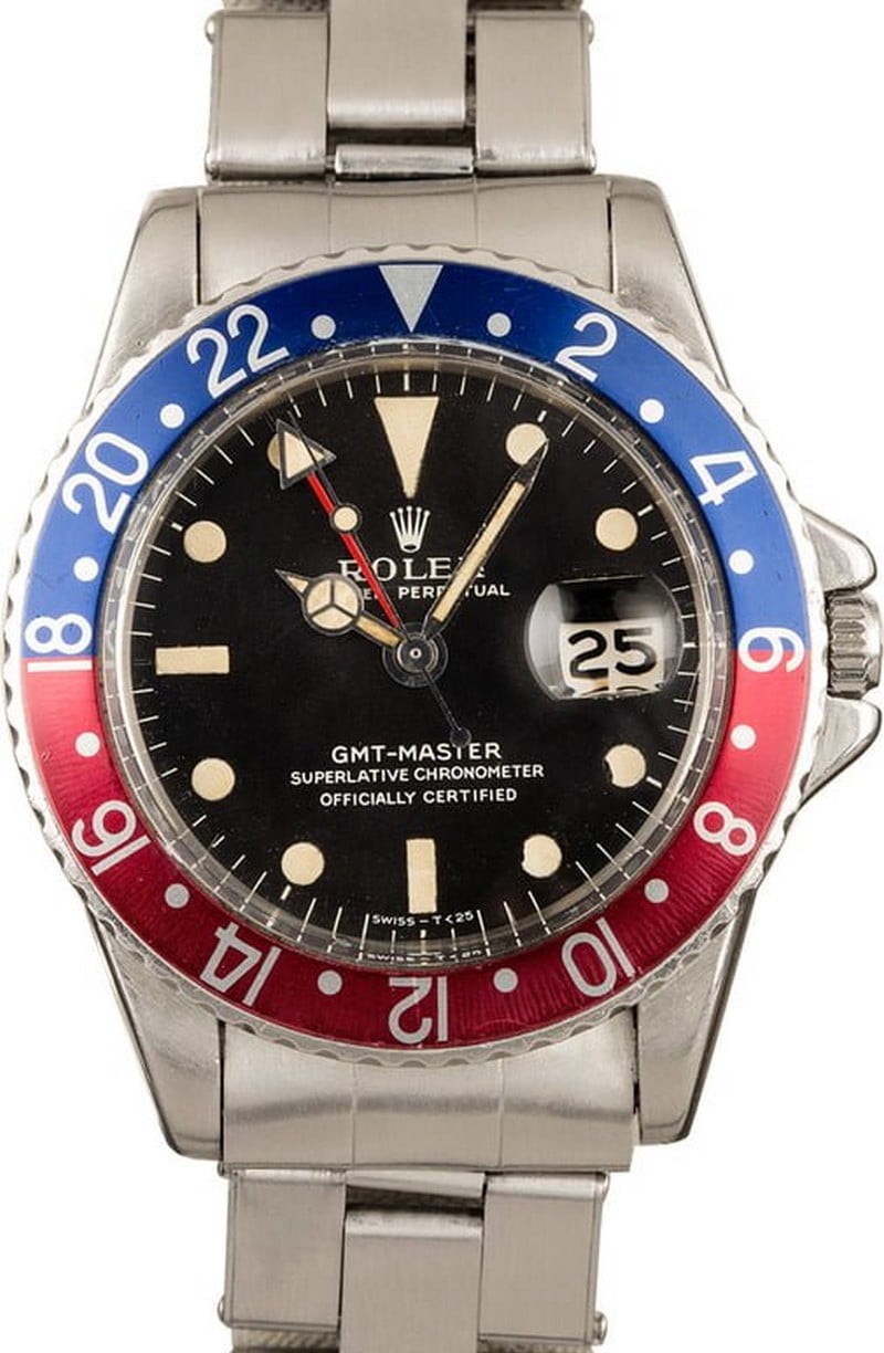 Vintage 1968 Rolex GMT-Master 1675 Stainless Steel WE00652