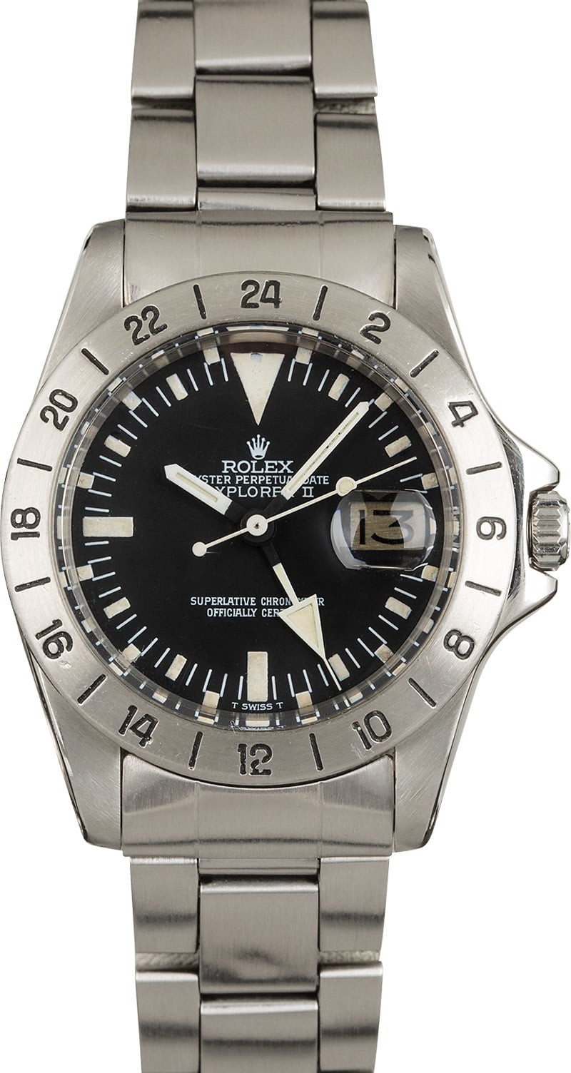 Vintage 1978 Rolex Explorer II 1655 Albino GMT Hand WE01678