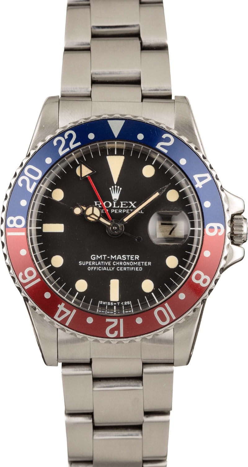 Vintage 1978 Rolex GMT-Master 1675 'Pepsi' Insert WE02218