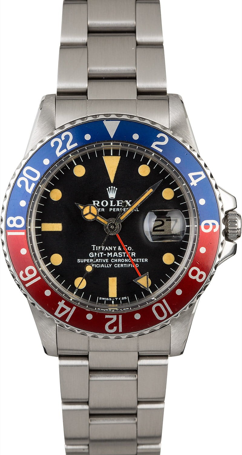 Vintage 1978 Rolex GMT-Master 1675 with Tiffany & Co Dial WE03727