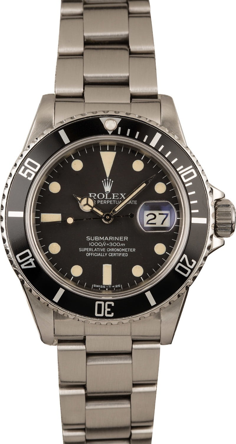 Vintage 1982 Rolex Submariner 16800 Matte Dial WE01229