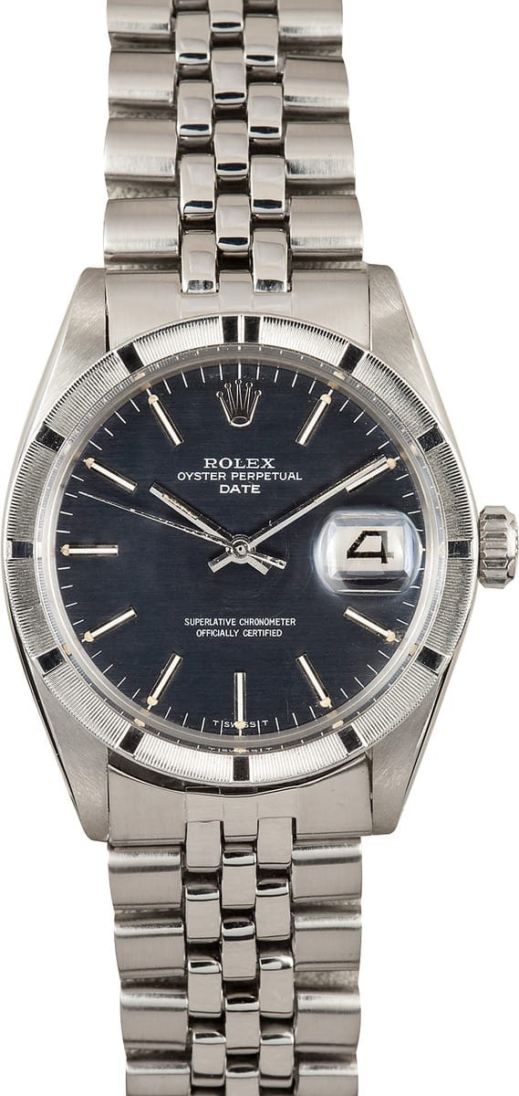 Vintage Rolex Date Stainless with Black Dial 1501 WE02809