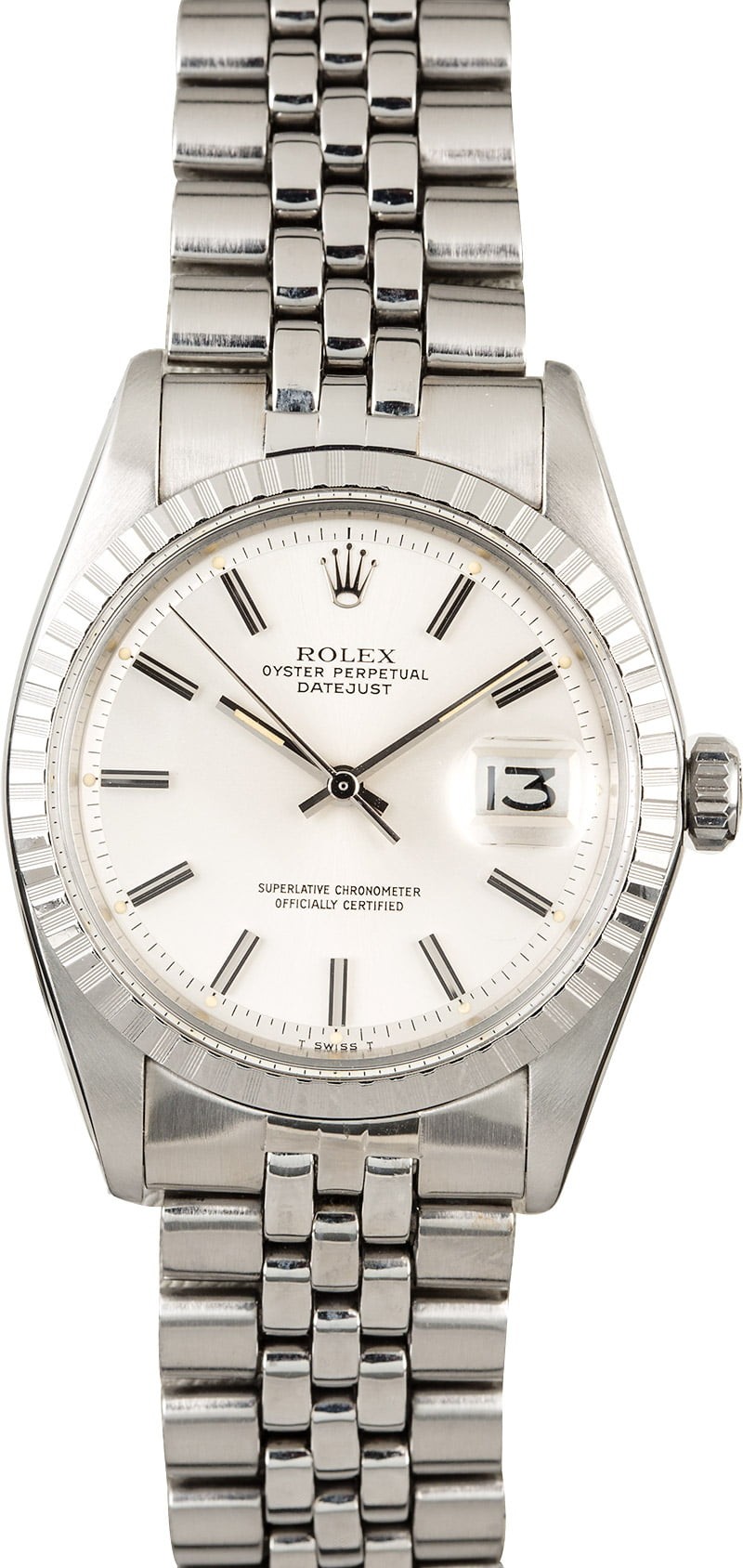 Vintage Rolex Datejust 1603 Engine Turned Bezel WE03728