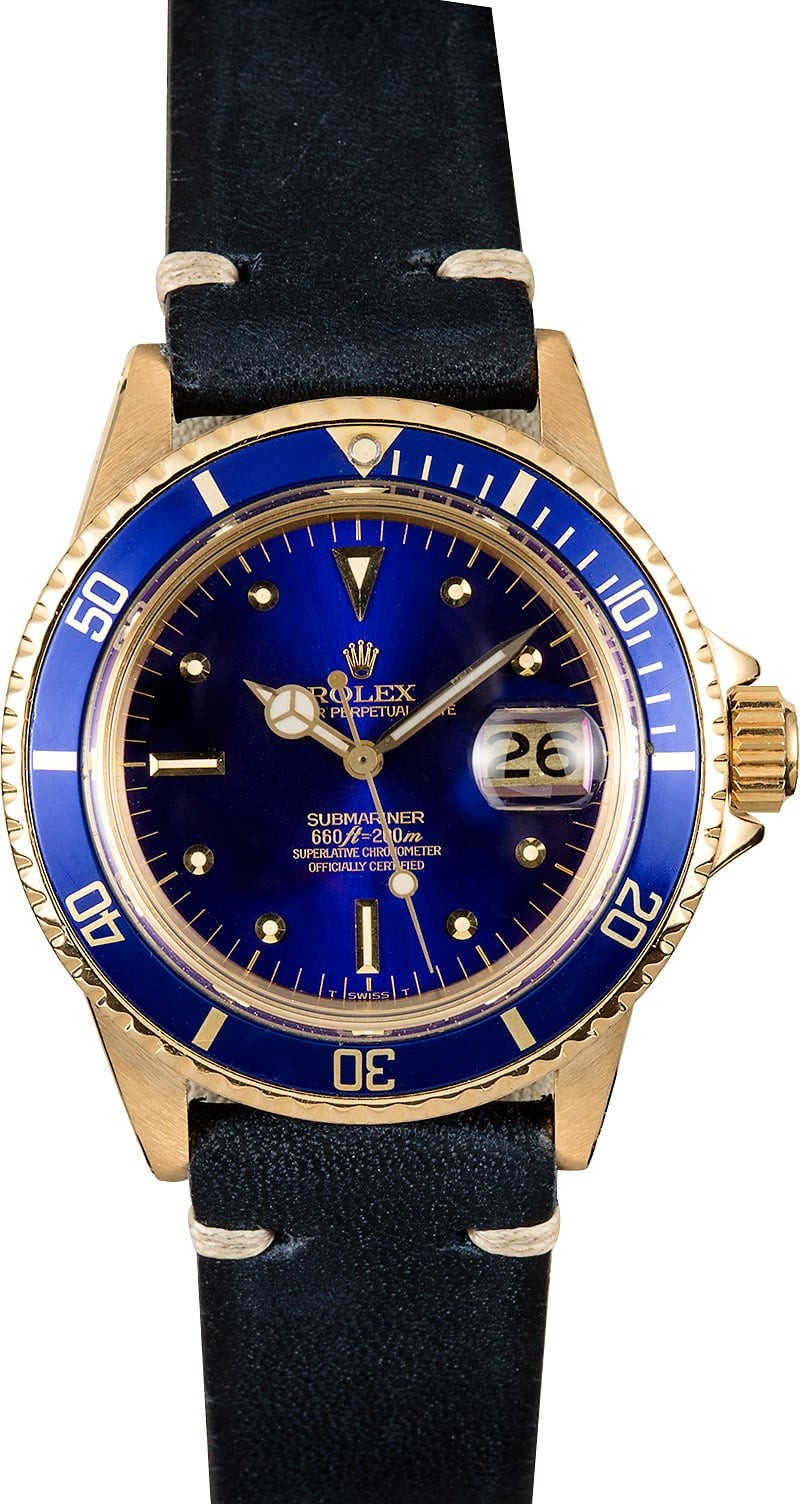 Vintage Rolex Submariner 1680 Yellow Gold WE01261