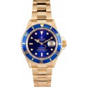 18K Gold Rolex Submariner 16618 WE00106