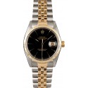 AAA Replica Rolex Datejust 16013 Black Index Dial WE01848