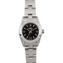 AAAAA Rolex Ladies Oyster Perpetual 76080 Black Dial WE04080