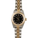 Best Quality Fake Rolex Oyster Perpetual 76193 Black Diamond Dial WE03240