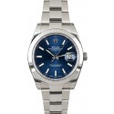 Best Rolex Datejust 126300 Blue Luminous Index Dial WE00279