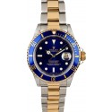 Blue Dial Rolex Submariner 16613 Oyster Bracelet WE03792