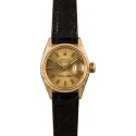 Cheap Replica Women's Vintage Rolex Datejust 6517 Leather Strap WE01785
