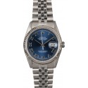 Copy Men's Rolex Datejust 16234 Blue Roman Dial TT WE03069