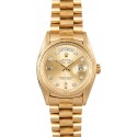 Copy Rolex President Bark Finish 1807 Diamond Dial WE00767