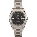 Datejust II Rolex 116334 Black Roman Dial WE04081