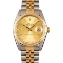 Datejust Rolex Champagne 16013 Two-Tone WE02972